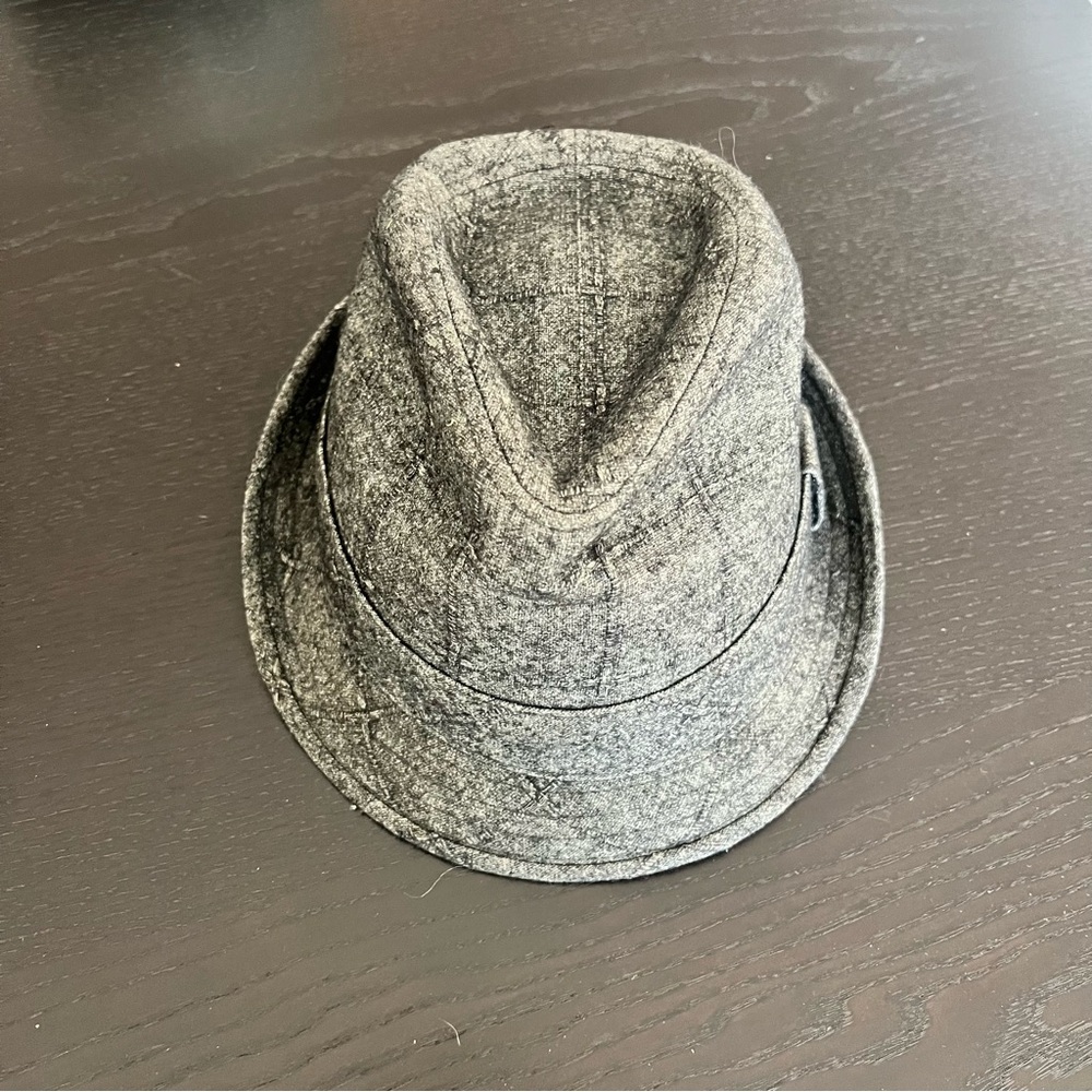 Grey Wool Fedora Hat - Men's Stylish Felt Trilby